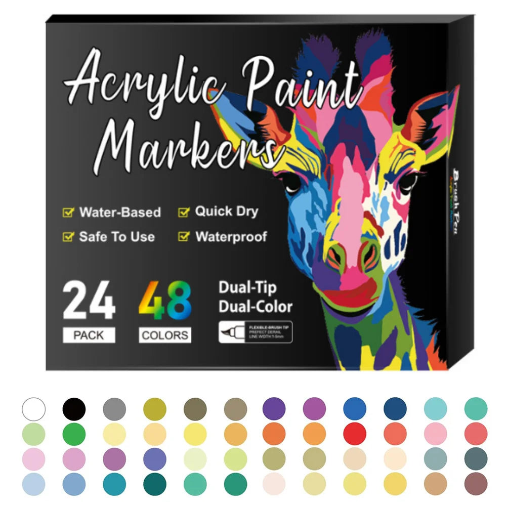 Feutres acryliques Artoo | Le rendu peinture sans pinceaux